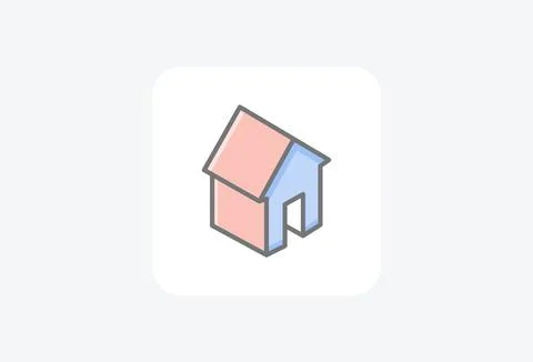 Building, construction fully editable vector fill icon Stock Illustration