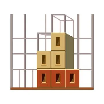 Building construction icon, cartoon style Ilustración de archivo