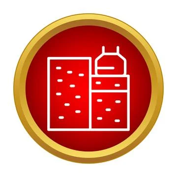 Building construction icon showing work in progress Stock Illustration
