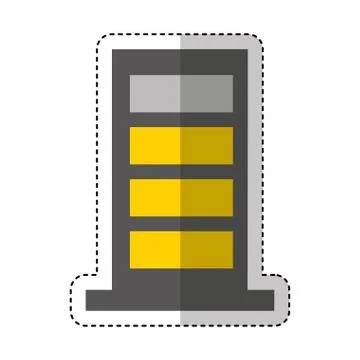 Building construction isolated icon Ilustración de archivo