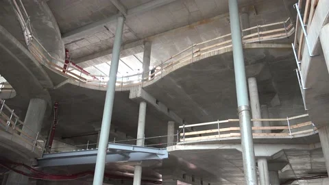Building Construction in its first phase Stock Footage 239587192