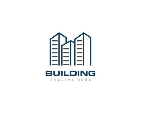 Building Construction Logo Design Vector Stock Illustration