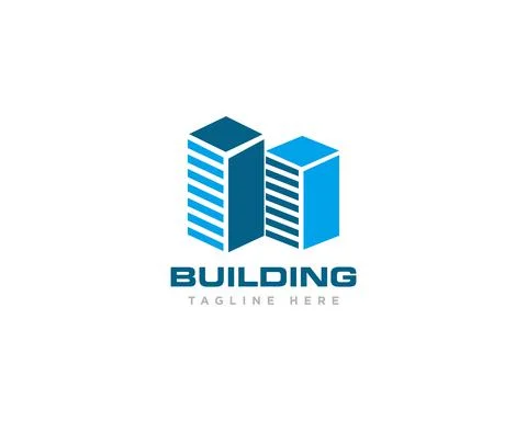 Building Construction Logo Design Vector Stock Illustration
