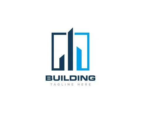 Building Construction Logo Design Vector Stock Illustration
