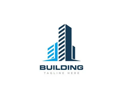 Building Construction Logo Design Vector Stock Illustration