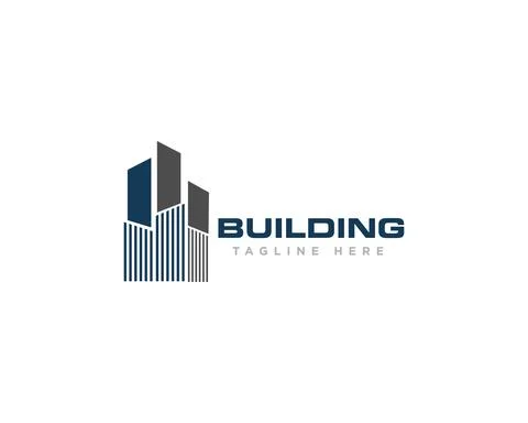 Building Construction Logo Design Vector Illustrazione stock