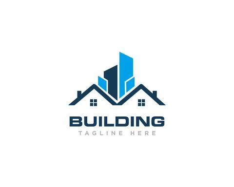 Building Construction Logo Design Vector Stock Illustration
