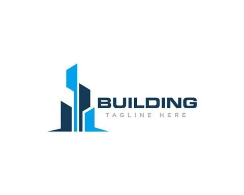 Building Construction Logo Design Vector Stock Illustration