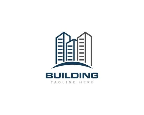 Building Construction Logo Design Vector Stock Illustration