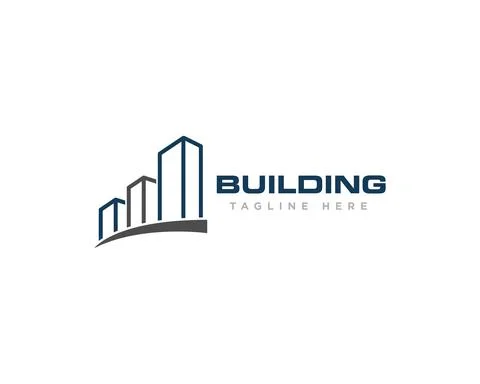 Building Construction Logo Design Vector Stock Illustration