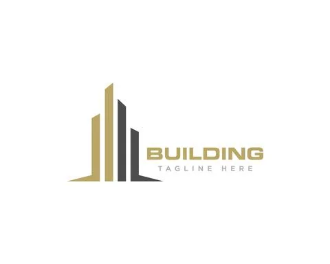 Building Construction Logo Design Vector Stock Illustration