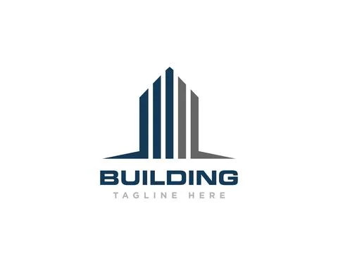 Building Construction Logo Design Vector Stock Illustration