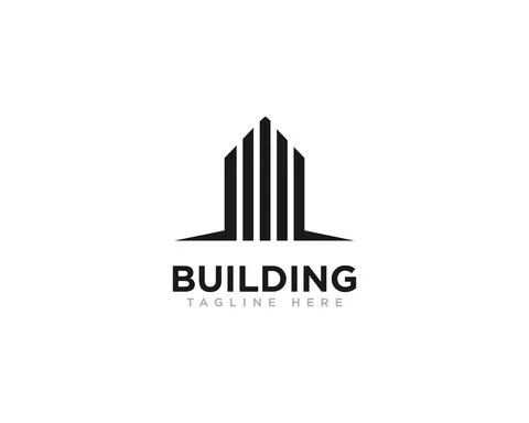 Building Construction Logo Design Vector Stock Illustration