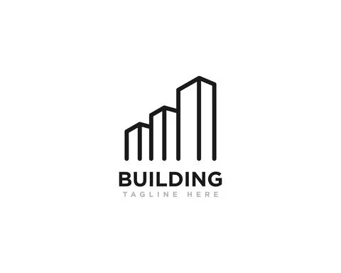 Building Construction Logo Design Vector Stock Illustration