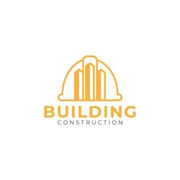 Building construction logo Stock Illustration