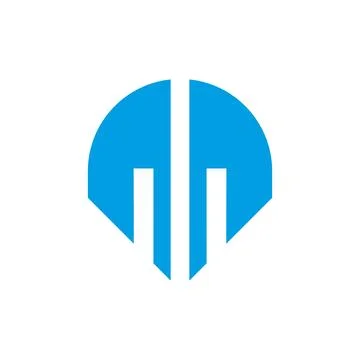 Building construction logo skyscraper icon Stock Illustration