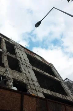 Building construction from low angle shoot Stock Photos