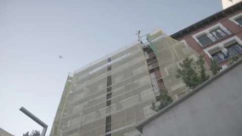 Building Construction Madrid Stock Footage 245238198