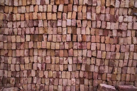 Building Construction Material brick blocks for industrial abstract pattern Stock Photos