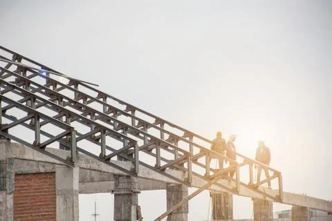 Building construction pattern background Stock Photos