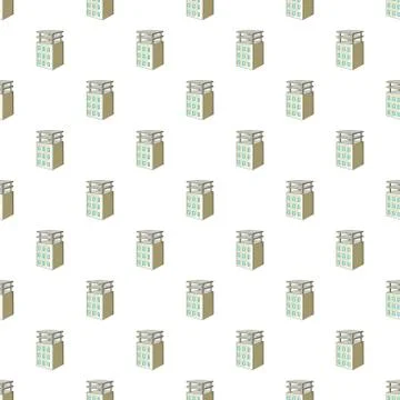 Building construction pattern, cartoon style Stock Illustration