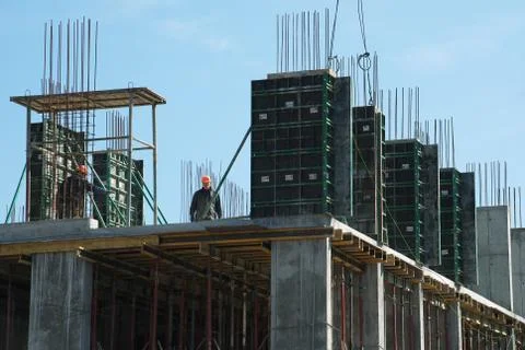 Building construction. Stock Photos