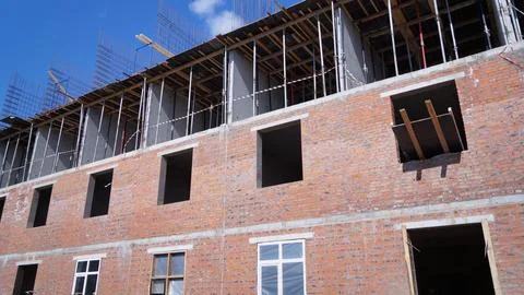 Building construction. 스톡 사진