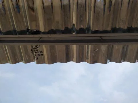 The building construction process is almost complete Foto stock