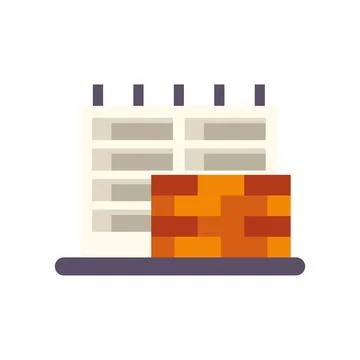 Building construction process creating new brick wall Ilustración de archivo