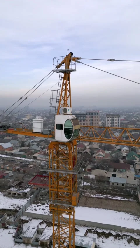 Building construction process drone footage Stock Footage 232606217