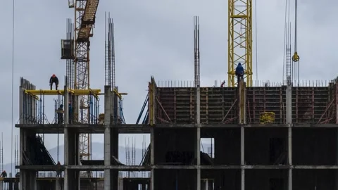Building construction process Stock-Footage 196468438
