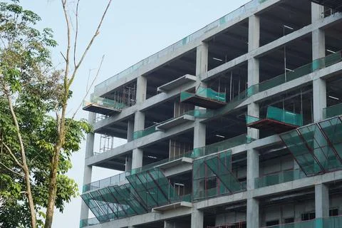 Building construction in progress Stock Photos