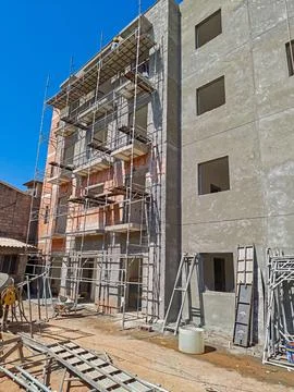 Building Construction in Progress Stock Photos