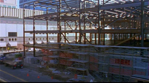 Building Construction progress several floors timelapse Stock Footage 145780068