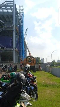 Building construction project Foto stock