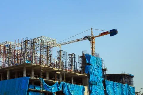 Building construction sit 스톡 사진