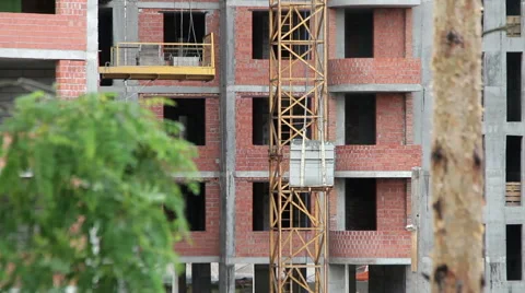 Building construction site Video stock 65166416