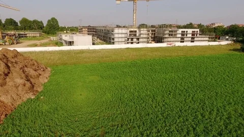 Building construction site Stock Footage 70604897