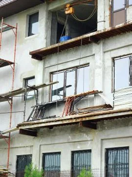 Building construction site Stock Photos