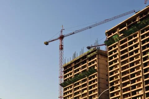Building construction site.. Foto stock