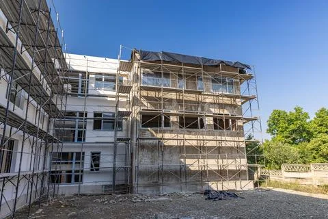 Building construction site Stock Photos