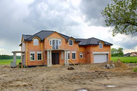 Building &amp; Construction Site in progress Stock Photos