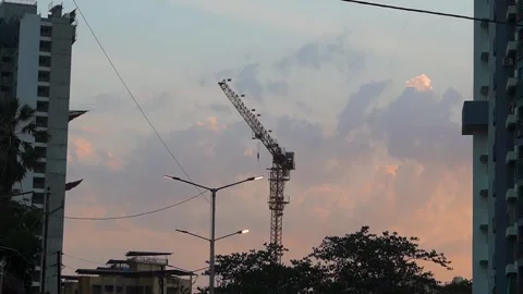 Building Construction Site Urban Development Stock-Footage 332892936