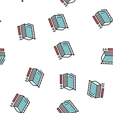 Building construction sizes modeling vector seamless pattern 스톡 일러스트