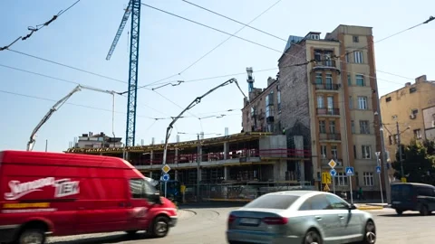 Building Construction, Sofia, Bulgaria Video stock 151050948