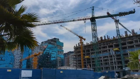 Building construction time-lapse Stock Footage 239318648