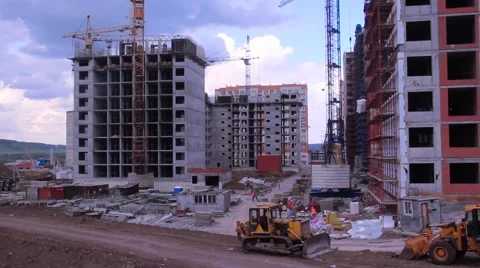 Building Construction Timelapse Stock Footage 64207092