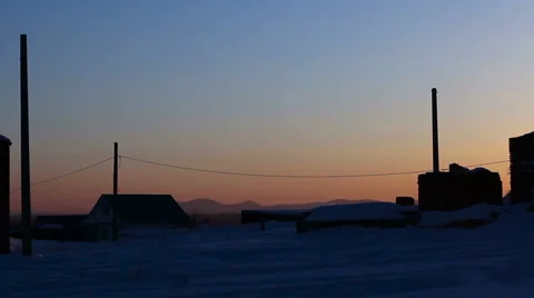 Building construction on twilight time Stock Footage 61171072