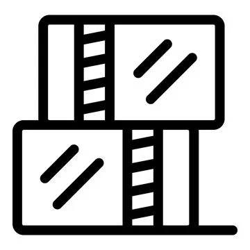 Building construction using precast concrete panels for modern architecture Stock Illustration