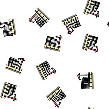 Building construction vector seamless pattern 스톡 일러스트